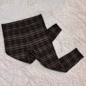 Loft | petites brown plaid leggings
